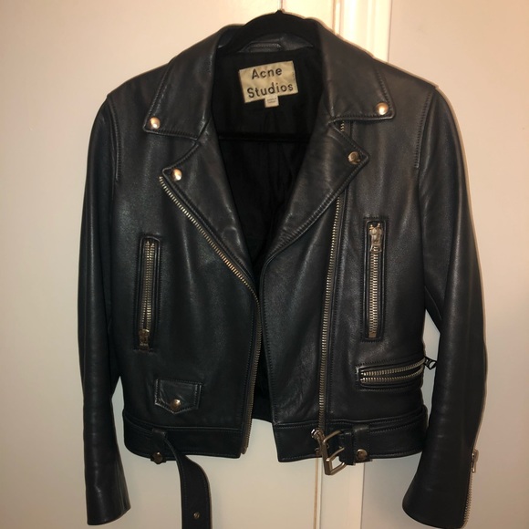 Acne Studios Jackets & Blazers - Dark grey ACNE STUDIOS leather jacket